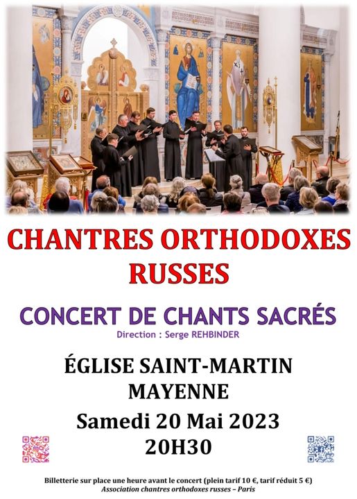 Concert de chants sacrés.